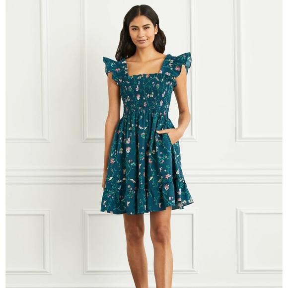 Hill House Elizabeth Nap Dress- 2XL- Moody Floral Poplin - Picture 1 of 13
